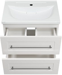 Misty Тумба под раковину Марта 60 подвесная белая глянцевая – фотография-2